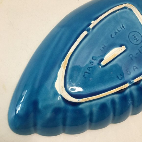 Nasco Santa Anita Ware Sierra Chip n' Dip Bowl Blue Vintage California USA R-134 - Picture 8 of 11